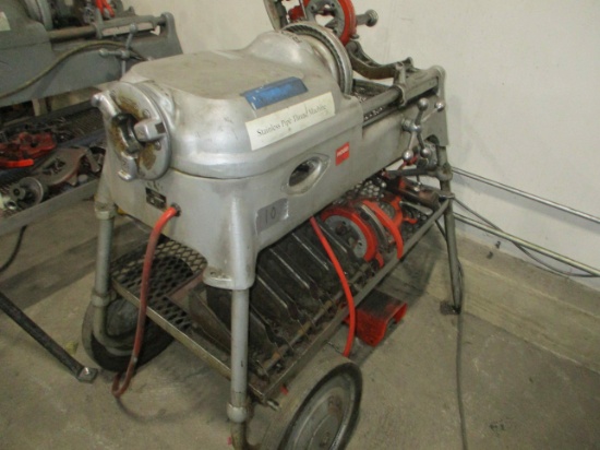 Ridgid stainless pipe threading machine