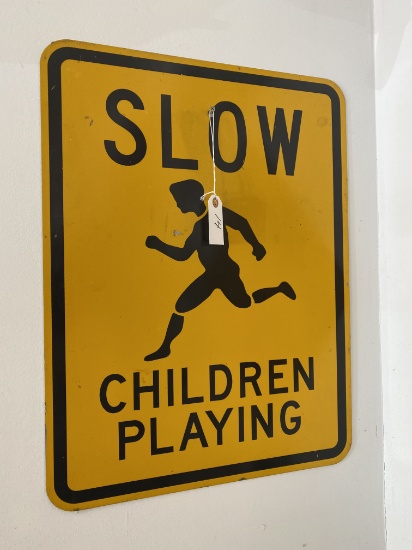 Slow Children Playing caution sign