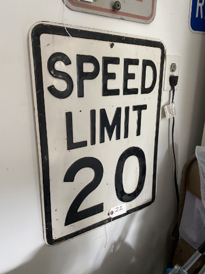 Speed Limit 20 sign