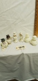 3 sets of salt and pepper shakers