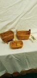Longaberger Set of 3 baskets