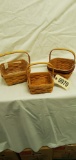Longaberger Set of 3 baskets