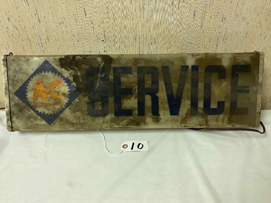 AC lighted service sign