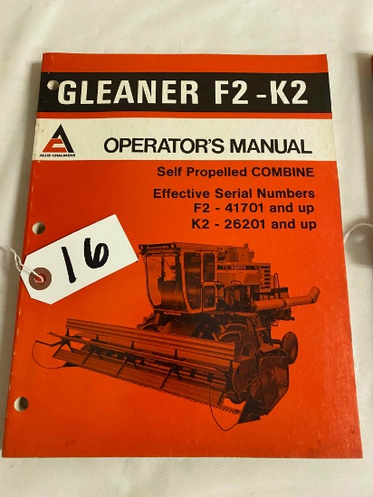 Gleaner F2-K2 manual