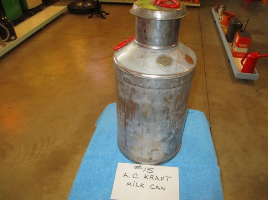 A.C. Kraft milk can