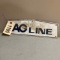 Porcelain AG Line Sign 14x4.5