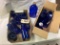 2 Boxes Blue Glass