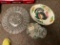 Lg Glass Plate, Turkey Platter & Misc
