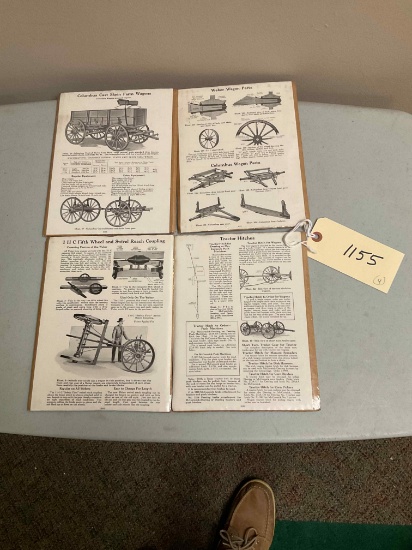 4 Wagon Manual Pages on Cardboard