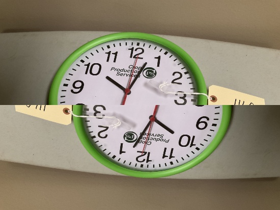 Dynna Gro - Crop Production Services Clock - Plastic