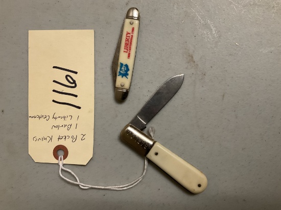 2 Pocket Knives - 1 Barlow/1 Liberty Centennial