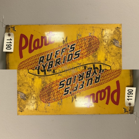 Ruff'sHybrids Farm Seeds Sign 22.5x18