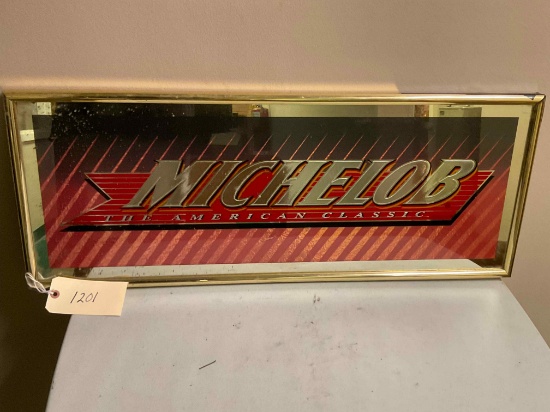 Michelob The American Classic Mirrored Sign 33"x13"