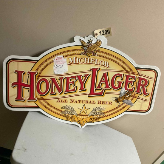 Michelob Honey Lager Beer Tin Sign 36"x24"