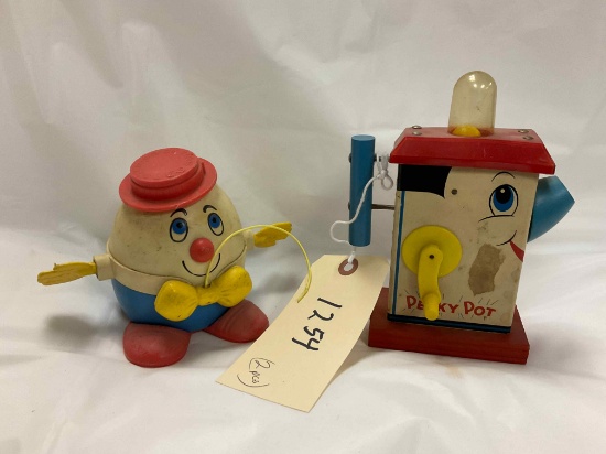 Fisher Price Perky Pot & Humpty Dumpty - Both Work