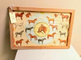 Framed Pratts Horse Breed Poster