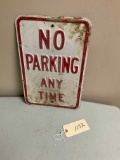 No Parking Any Time Metal Sign 12