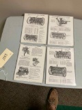 4 McCormick Deering Grain Drill Framed Advertising Pages