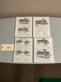 4 Weber & Sterling Farm Wagon Framed Advertsing  Pages