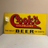 Cooks Goldblume Beer Metal Sign 28