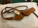 Leather Holster w/ Star Medallions