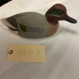 Wooden Duck Decoy - Hornick Brothers Artist Signed