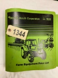 Binder of Allis Chalmers Manuals