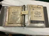 Binder of IH/McCormick Manuals