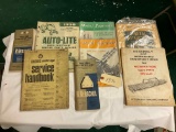 Flat of Misc Manuals - Herschel Mfg/1958 AutoLite Engines