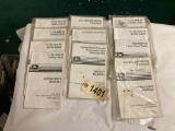 10 Asst John Deere Lawn & Garden Manuals