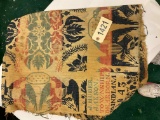 Portion of Coverlet Marked J Huber Jakson 1843 Co. Indiana