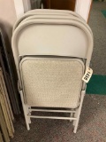 4 Padded Folding Chairs