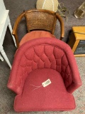 2 Curved Back Chairs