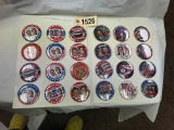 2 Cards Campaign Buttons - Obama & Romney