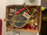Brass Candelabra & Misc