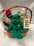 Basket of Bear Beanie Babies