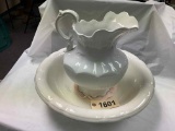 Ironstone Pitcher & Bowl