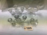 4 Glass Candle Holders