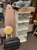 Ironing Board/ Iron/Stool/Lighted Wreath/Shelf/Video