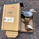 Bat House & Bird Figurines