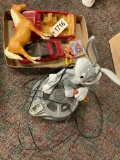 Asst Plastic Toys, Bugs Bunny Phone Base (Missing Phone)