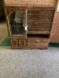 Small Entertainment Center w/ Glass Doors
