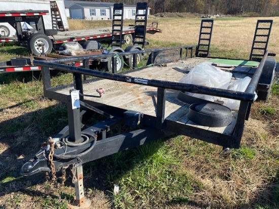 20' x 83" tadem axle utility flatbed trailer