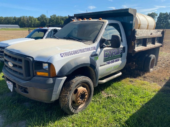 2007 Ford F-450, Super Duty Dsl., 750 Gal. brine tank, dump, 207,305mi., runs