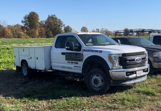 2019 Ford F-550, crew cab, Reading utility bed, 38,328mi., runs