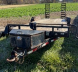 2015 PJ tandem axle trailer, 23' x 7', pintle hitch, VIN#4P5CC2029F3011187
