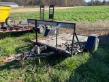 Single axle tilt bed, 10' x 74