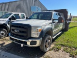 2015 Ford F550 Super Duty, 6.7L power stroke Dsl., single axle dump truck, 9' bed,  auto.,