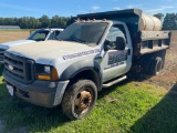 2007 Ford F-450, Super Duty Dsl., 750 Gal. brine tank, dump, 207,305mi., runs