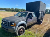2007 Ford F-450XL, Super Duty, crew cab, w/ box, bad trans., TMU, as-is